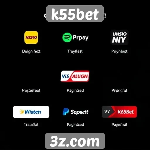 Métodos de pagamento disponíveis no k55bet