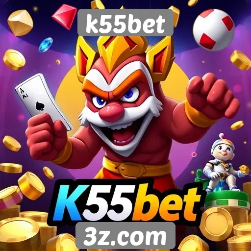 Diversidade de jogos disponíveis em k55bet